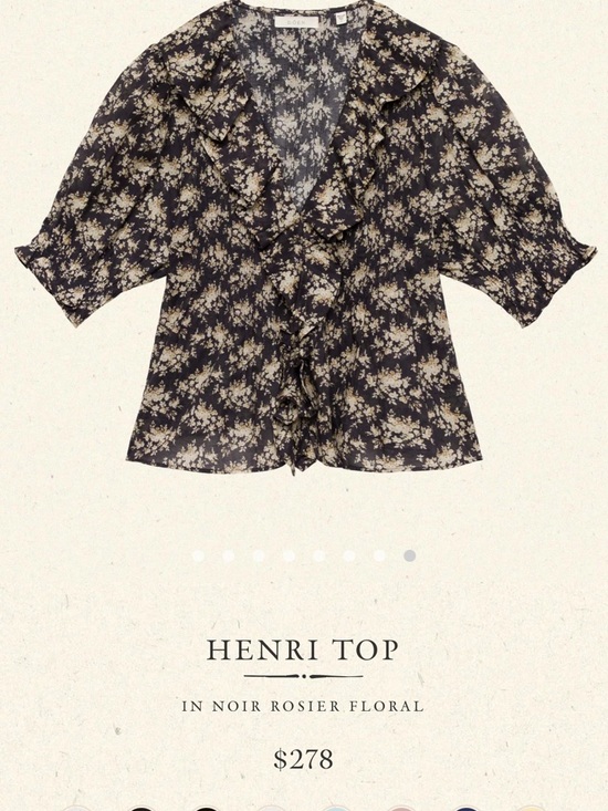 Doen Tops - Does - Noir Rosier - Henri